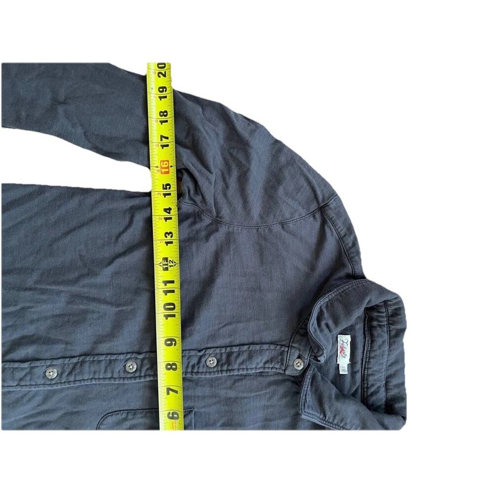Faherty Laguna Organic Cotton Shirt Lond Sleeve Length Black Small A000866 - Picture 9 of 10